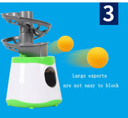 High Quality Portable Table Tennis Ball Pitcher Dual Power Supply Version Ping Pong Ball Robot Pitching Machine For Trainers