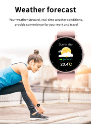 LIGE 2023 New Smart Watch Men Full Touch Screen Sport Fitness Watch IP67 Waterproof Bluetooth For Android ios smartwatch Men+box