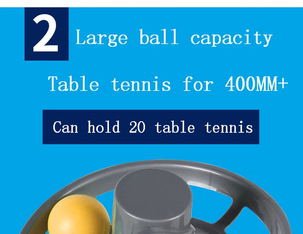 High Quality Portable Table Tennis Ball Pitcher Dual Power Supply Version Ping Pong Ball Robot Pitching Machine For Trainers