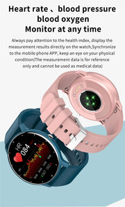 LIGE 2023 Smart watch Ladies Full touch Screen Sports Fitness watch IP67 waterproof Bluetooth For Android iOS Smart watch Female