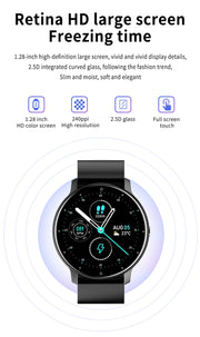 Men Smart Watch Full Touch Screen Digital Fitness Tracker IP68 Waterproof Sports Smartwatch for Women Xiaomi Huawei Phones 2023