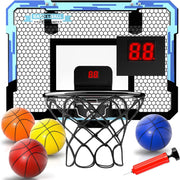 Kids Mini Basketball Hoop with Electronic Scoreboard,Basketball Toys Suit for Bedroom/Office/Outdoor,Halloween/Christmas gifts