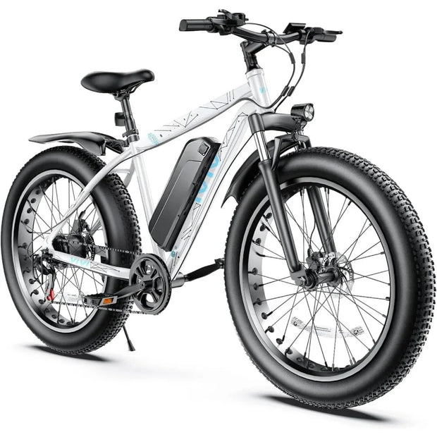 Electric Bike 26" x 4.0 Fat Tire Electric Bike with Peak 1000W , 25MPH , 48V 13AH Removable Lithium-ion Battery Up to 60 Miles