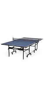 Inside - Professional MDF Indoor Table Tennis Table with Quick Clamp Ping Pong Net and Post Set - 10 Minute Easy Assembly