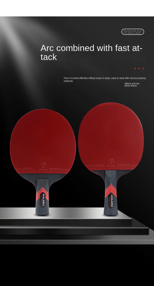 Table Tennis Racket Professional Single Racket 7-star 9-star Carbon Competition High Bounce Table Tennis Racket Ping Pong Paddle