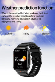 2024 Outdoor Military Smart Watch Men Health Monitor AI Bluetooth Call Fitness Sport Waterproof Smartwatch for Women Android IOS