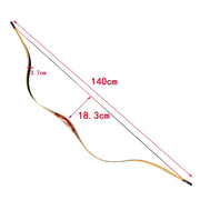 Archery Traditional Bow 20-45lbs Powerful Wooden Bow Phyllostachys Pubescens Bow Tip Outdoor Sports Shooting Hunting Accessories