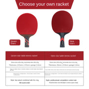 Table Tennis Racket Professional Single Racket 7-star 9-star Carbon Competition High Bounce Table Tennis Racket Ping Pong Paddle