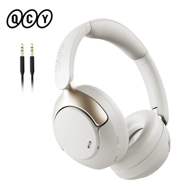 QCY H3 Pro ANC Wireless Headphone 50dB Noise Canceling Hi-Res Spatial Audio Earphone with LDAC Bluetooth 5.4 Over Ear Headset