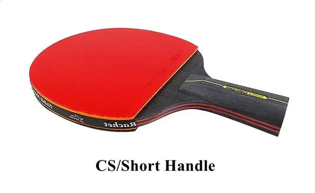 2PCS Professional 6 Star Table Tennis Racket Ping Pong Racket Set Pimples-in Rubber Hight Quality Blade Bat Paddle with Bag