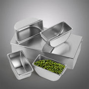 4 Compartment Stainless Steel Seasoning Box Trays, Keep Kitchen Organized, Versatile for All Seasonings,Seasoning Box Trays