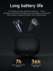 HOCO EQ23 Plus TWS Earphone Bluetooth 5.4 Noise Canceling  Headset Mic ENC HD Call Earbuds For iPhone 16 Pro Max Xiaomi Huawei