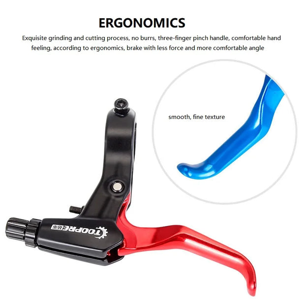 1 Pair High Quality Ultralight Aluminum Alloy Bicycle BMX Brake Handle MTB Mountain Bike Cycling Brake Levers V/Disc Brake Lever