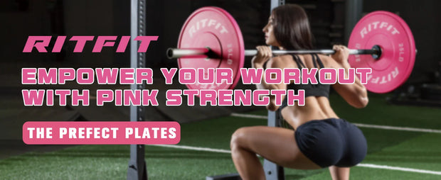 Pink Weight Plates, 2 Inch Ol ympic Barbell Weight Plate, Bumper Plates With Steel Insert, pink weights for Gym and Home