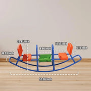 Kids Teeter Totter Outdoor Seesaw: Play - Children, Boys, Girls, Kid, Youth Ride ON Toy Living Room, Lawn, Backyard, Playground