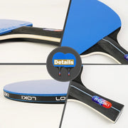 LOKI K5000 Table Tennis Racket Set 1pc/2pcs Home Entertainment Ping Pong Rackets with Blue Color Ping Pong Rubber