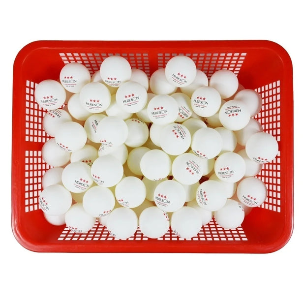 Huieson 30 50 100 English New Material Table Tennis Balls 3 Star 40+ ABS Plastic Ping Pong Balls Table Tennis Training Balls