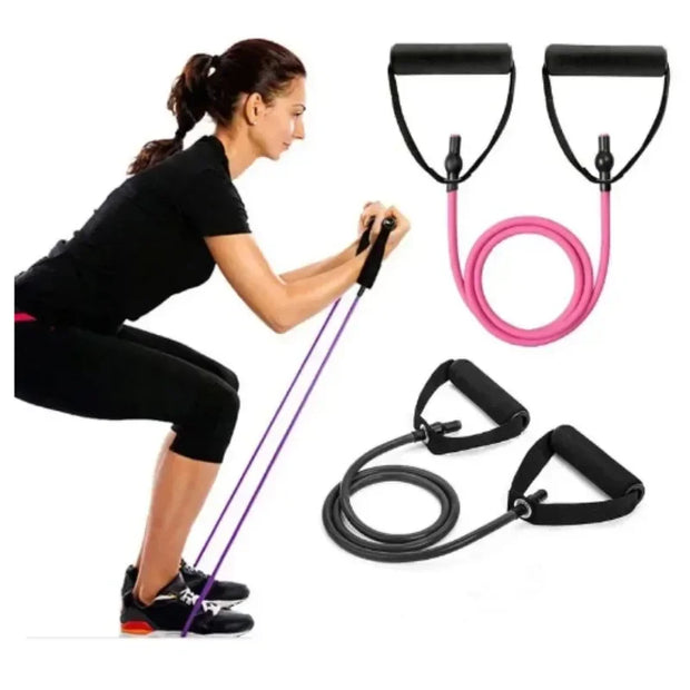 Resistance Bands with Handles Gym Weights Yoga Pull Rope Elastic Fitness Exercise Straps Band for Home Workout Strength Training