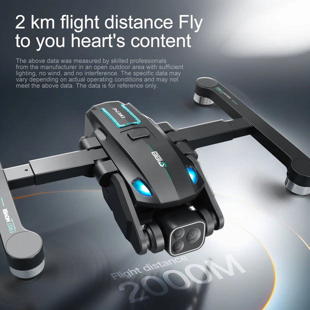 S188 Drone GPS Return 4K 8K HD Three Camera 5G WiFi FPV 360° Laser Obstacle Avoidance Brushless Motor RC Quadcopter Dron RC Toys