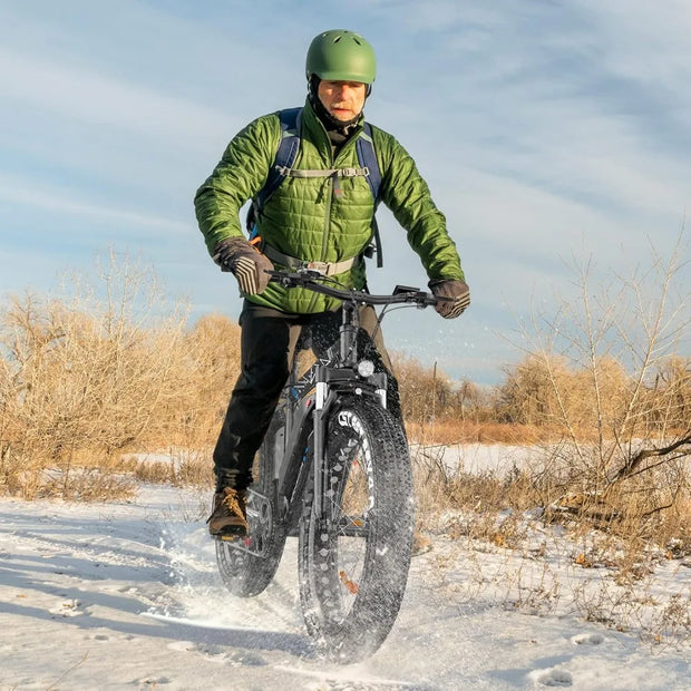 Electric Bike 26" x 4.0 Fat Tire Electric Bike with Peak 1000W , 25MPH , 48V 13AH Removable Lithium-ion Battery Up to 60 Miles