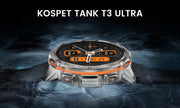 2024 Original KOSPET TANK T3 Ultra GPS Smart Watch Men Smartwatch 470mAh Digital Fitness AMOLED AOD Bluetooth Electronic Watches