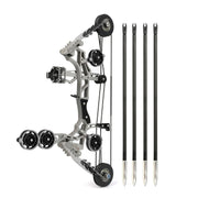 Archery Mini Compound Bow Stainless Steel with 4/8pcs Arrows for Entertainment Shooting Sports Decompression Game Pulley Bow