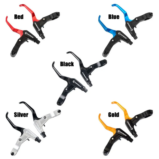 1Pair MTB Mountain Bike Cycling Brake Levers V/Disc Brake Lever Ultralight Aluminum Alloy Bicycle BMX Brake Handle