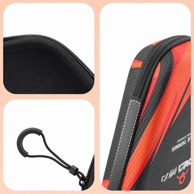 1pcs Table Tennis Racket Bags EVA Hard Shell Waterproof Dustproof Table Tennis Paddles Box Case Storage Bag