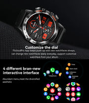 Smart Watch Bluetooth Call For Men Sports Outdoor Waterproof Watches Custom Dials Real Heart Rate Monitoring Man Smartwatch