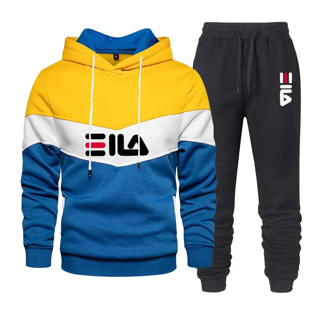 Men's Tracksuit Pants Casual Hoodies + Long Pants 2PCS Set or Print Hoodies Sport Pants Outdoor Clothes Sport Jogging Wear