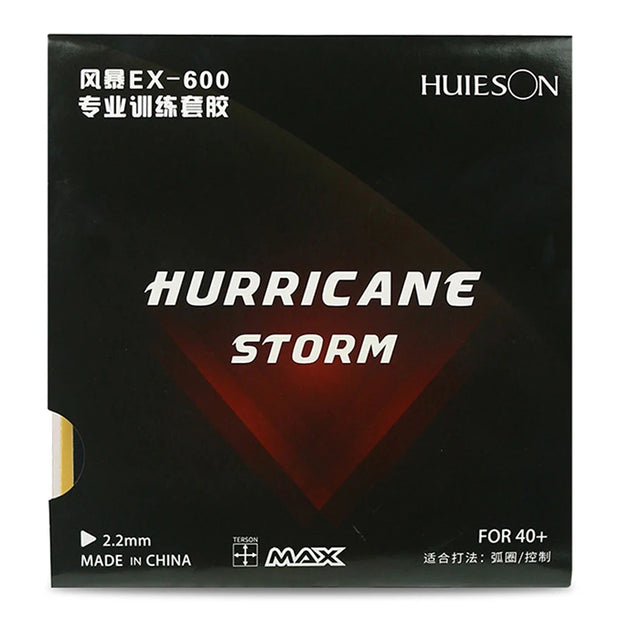 1Pcs Table Tennis Rubber HURRICANE-STORM EX-600 2.2MM Durable Ping Pong Rubber Loop & Control for 40+