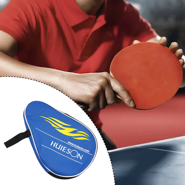 1PC 30x20cm Table Tennis Racket Bat Bag Black/blue Oxford Cloth Sponge Ping Pong Rackets Case For Blade Paddle Balls Storage