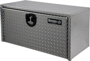 1705105 Silver Diamond Tread Aluminum Underbody Truck Box with T-Handle Latch, 18 x 18 x 36 Inch, Durable Contractor Toolbox For