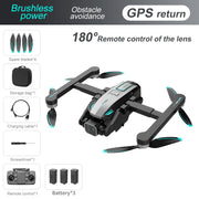 S188 Drone GPS Return 4K 8K HD Three Camera 5G WiFi FPV 360° Laser Obstacle Avoidance Brushless Motor RC Quadcopter Dron RC Toys