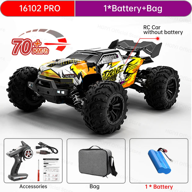 Teeggi 16101 /16102 PRO 1:16 70KM/H High Speed Drift Racing  SG116 MAX 4WD RC Car Off Road Car Monster Truck Toys For Kid Gift