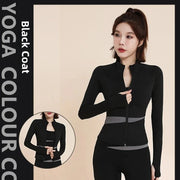 UFO002 Women's 2-3 Piece Quick Dry Long Sleeve Sports Set Professional Running Yoga Pilates Fitness Training Autumn Wear