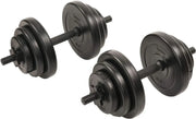 Exercise Vinyl 40 Lb Dumbbell Set Hand Weights for Strength Training, Weight Loss, Workout, Gym Equipment, and Home Workou