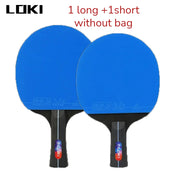 LOKI K5000 Table Tennis Racket Set 1pc/2pcs Home Entertainment Ping Pong Rackets with Blue Color Ping Pong Rubber