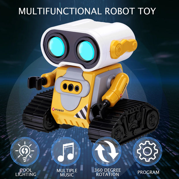 Kid's RC Wall-E Intelligent Robot Rabbit Gesture Sensing Simulation Robot Rabbit Lighting Music Remote Control Toy