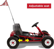 for 2, 24 Volt Outdoor Ride On Toy, Go Kart for Kids Ages 3-8, Large, Red