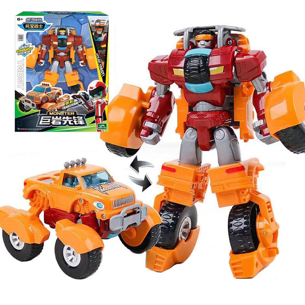 Galaxy Detectives Tobot Transformation Car to Robot Toy Korea Cartoon Brothers Anime Tobot Deformation Tank Car Toys Gift