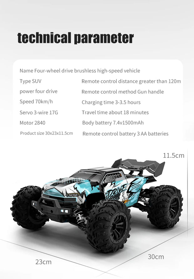 Teeggi 16101 /16102 PRO 1:16 70KM/H High Speed Drift Racing  SG116 MAX 4WD RC Car Off Road Car Monster Truck Toys For Kid Gift