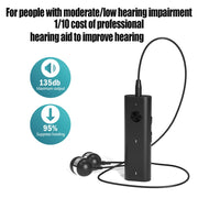 Noise Reduction Sound Amplifier for Elderly Rechargeable Adjustable Suppress Howling Voice Enhancer Device Easy to Operate