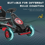 Kids Pedal Go Kart Ride-on Toy with Ergonomic Comfort, Pedal Car with Tough, Wear-Resistant Tread, Go Cart Kids Car for Boys & G