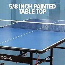 Inside - Professional MDF Indoor Table Tennis Table with Quick Clamp Ping Pong Net and Post Set - 10 Minute Easy Assembly