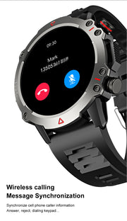 AMOLED Smart Watch Men 2024 Bluetooth Call Smartwatch Sport Waterproof Outdoor 1.53 Inch 360*360 HD Screen 30 Days Standby