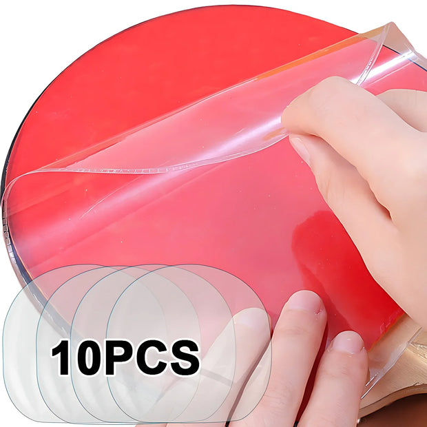 2/10Pcs Ping Pong Racket Protective Film Sticky Transparent Maintenance Cover Table Tennis Racket Rubber Protection Film Tool