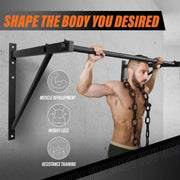 Heavy duty wall mounted pull up bar-Multi-grip ceiling strength/joist mount/chin-up bar for home gym portable