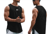 Men’s Quick Dry Gym Clothes Indoor Exercise and Fitness Printed Vest 6 Colors To Choose