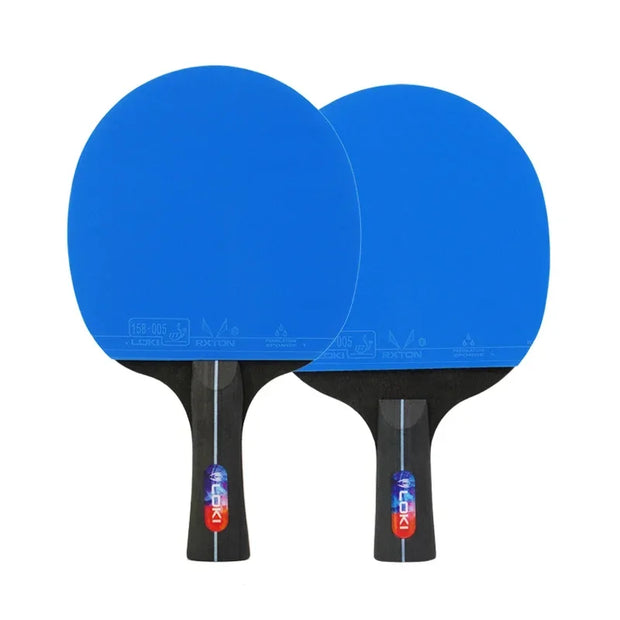 LOKI K5000 Table Tennis Racket Set 1pc/2pcs Home Entertainment Ping Pong Rackets with Blue Color Ping Pong Rubber